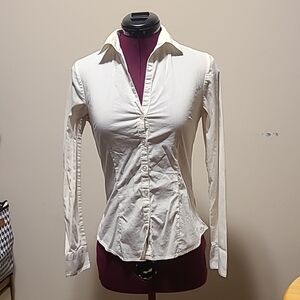 Elegant White Women's Button-Up Shirt
